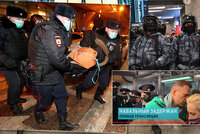 Navalnyj je zpátky v Moskvě, hned ho odvedla policie. Zadržela i jeho stoupence