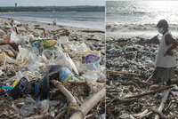Tuny odpadků zohyzdily nádherné pláže na Bali: Může za to znečištění oceánů a monzuny