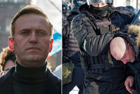 „Svobodu Navalnému!“ Přes 1000 demonstrantů zatčených v Rusku. I manželka opozičníka