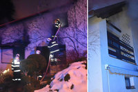 Požár domu ve Veselé si vyžádal dva zraněné: Škoda je v milionech