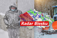 Sněhu v Česku je víc než v posledních letech. Padat bude dál, sledujte radar Blesku