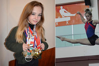 Nela z Ostravy je nejlepší gymnastka-juniorka: Na mistrovství Evropy letěla vládním speciálem
