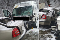 Tragická nehoda na Pelhřimovsku: Řidič (†26) auta zemřel při srážce s dodávkou