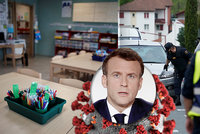 „Riskujeme, že se situace vymkne z rukou,“ oznámil Macron. Francie zavřela školy a omezila pohyb