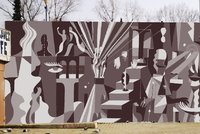 Vltavská dostane nový mural. Autor se inspiruje okolními uměleckými díly