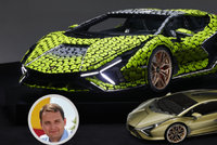 Rekordní Lamborghini z Kladna. Šéfdesignér Lubor: Má 400 tisíc dílků Lega a návod chybí