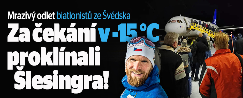 Odlet biatlonistů: Za čekání v -15 °C proklínali Šlesingra!