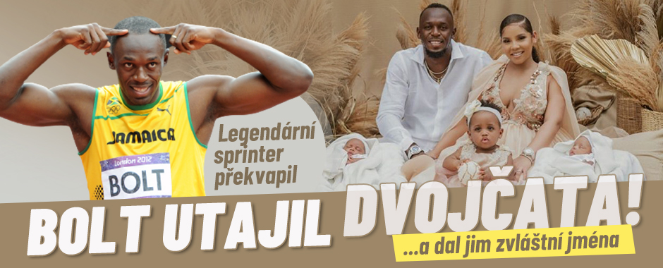 Proslulý sprinter Usain Bolt opět překvapil: První foto utajených dvojčat!
