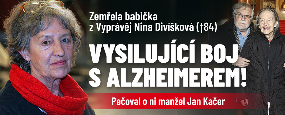 Zemřela Nina Divíšková (†84), babička z Vyprávěj a žena Jana Kačera