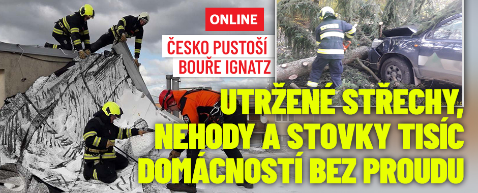 Do Česka se řítí bouře Ignatz: Sledujte radar Blesku
