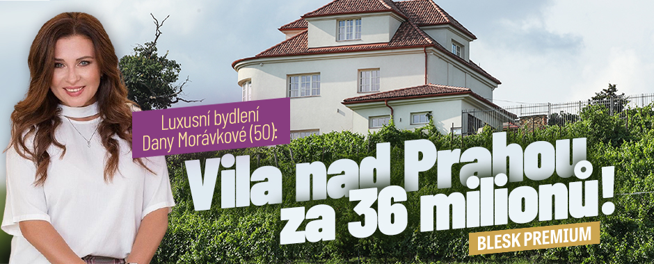 Dana Morávková: Luxusní vila nad Prahou za 36 milionů!