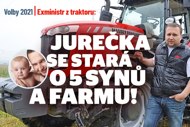 Exministr z traktoru: Jurečka řídí farmu i velkou rodinu