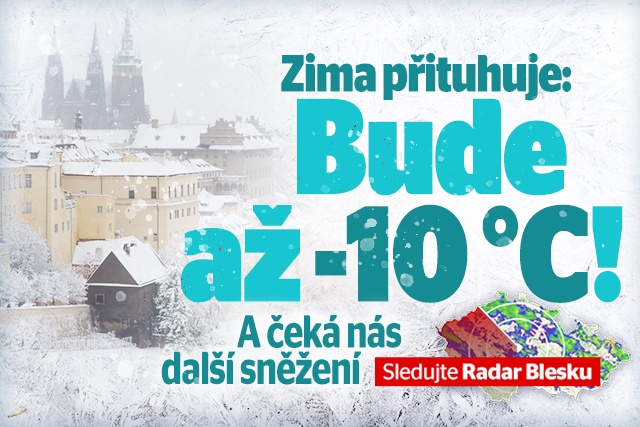 Sníh a mráz až -10 °C míří do Česka: Sledujte radar Blesku