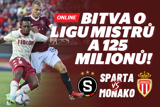 ONLINE STUDIO: Sparta - Monaco. Ve středu obrany Panák s Hanckem