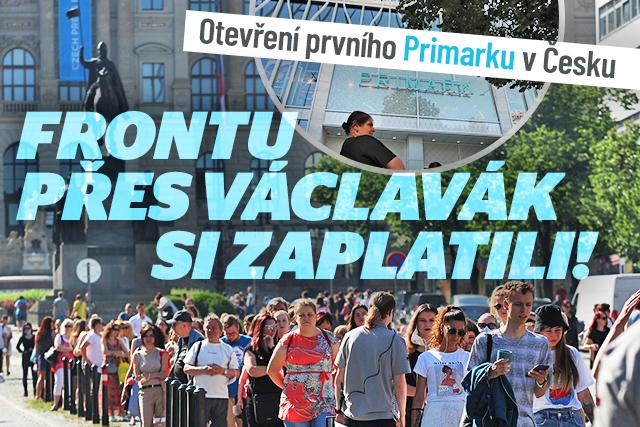První Primark v Česku otevřel. Firma za frontu platila