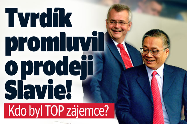 Tvrdík promluvil o prodeji Slavie! Kdo byl TOP zájemce?