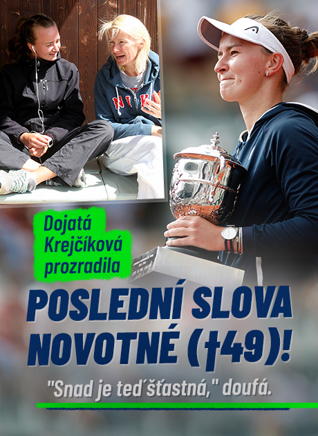 Dojatá šampionka Krejčíková: Snad je Jana Novotná šťastná!