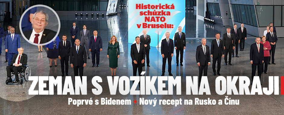 Zeman na vozíku na okraji rodinné fotky. Čaputová „ulovila“ při schůzce NATO Bidena Zeman na vozíku na okraji rodinné fotky. Čaputová „ulovila“ při schůzce NATO Bidena