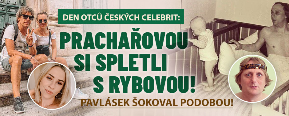 Slavní opěvovali své otce: Prachařovou si spletli s Rybovou, Pavlásek šokoval podobou! Slavní opěvovali své otce: Prachařovou si spletli s Rybovou, Pavlásek šokoval podobou!